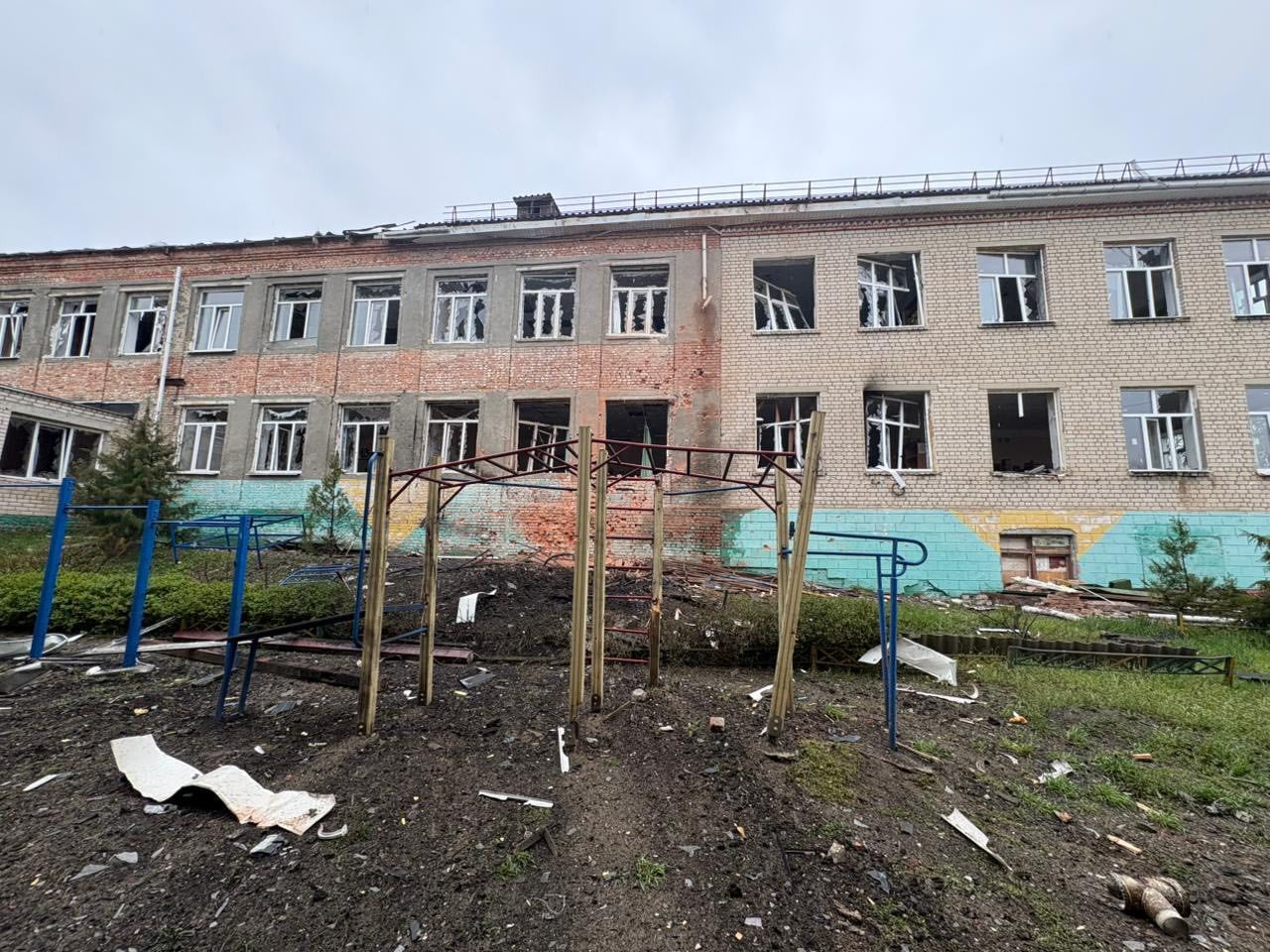 Руйнування у Балаклії. Фото: Степан Масельський у Facebook