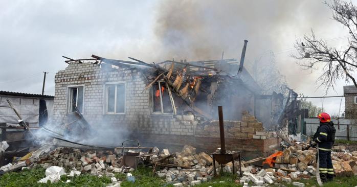 Разрушения в Балаклее. Фото: Степан Масельский в Facebook