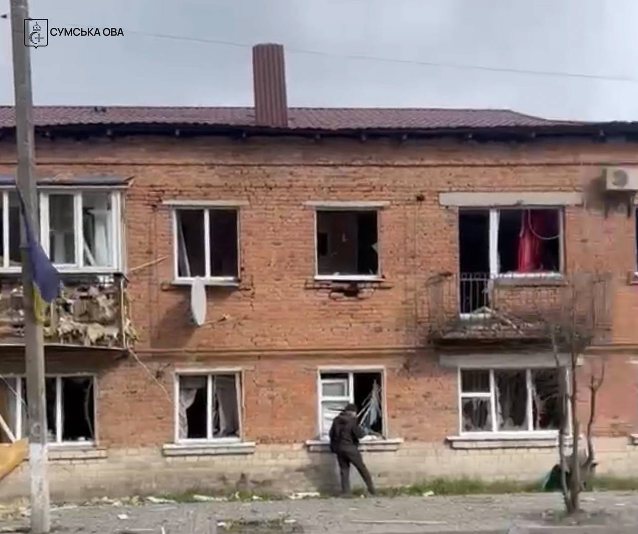 Наслідки бомбардування. Фото: ОВА