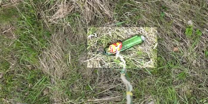 Уничтожение российской мины, скриншот видео