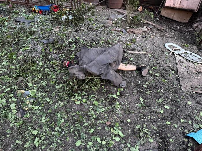 Рашисти вдарили безпілотником по будинку у Кривому Розі, фото: Володимир Зеленський