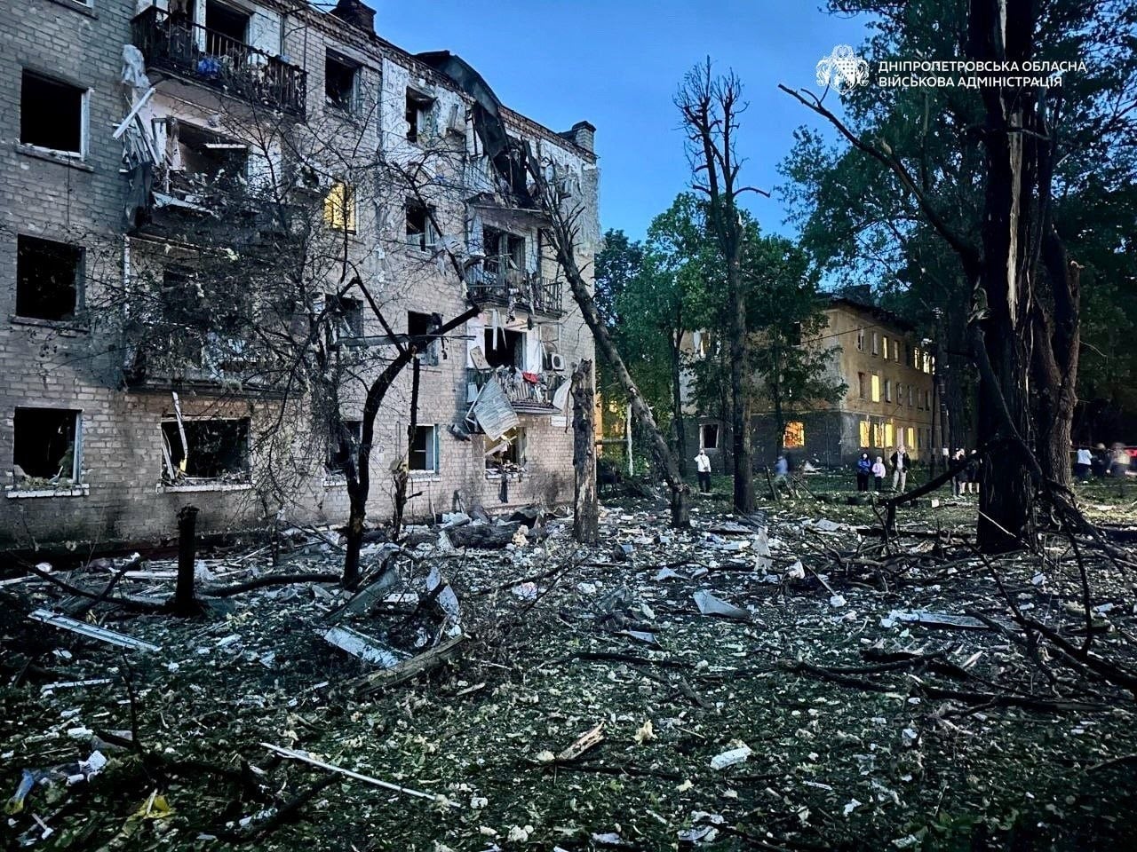 Наслідки обстрілу Дніпра. Фото: ОВА
