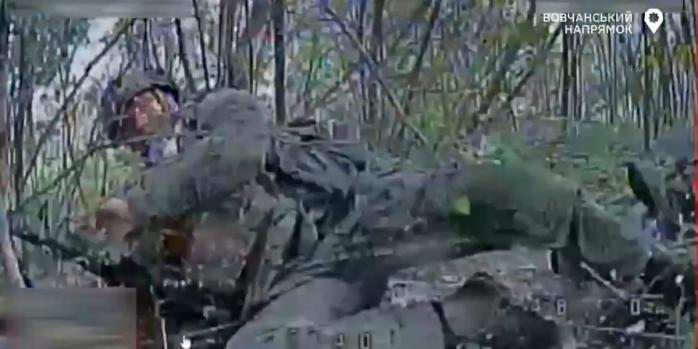 Уничтожение российских захватчиков, скриншот видео
