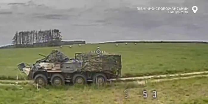 Уничтожение российской военной техники, скриншот видео