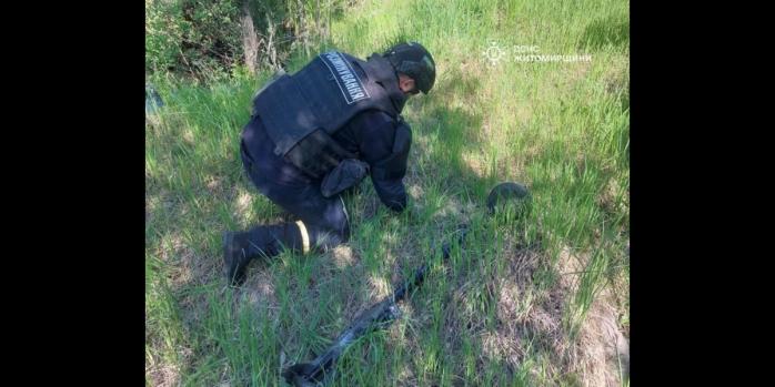 Низку артилерійських снарядів ліквідували на Житомирщині, фото: ДСНС