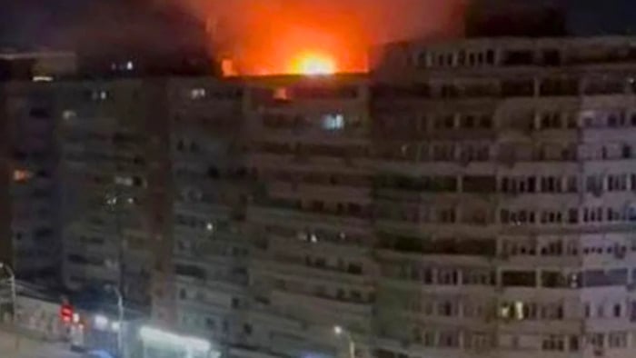 Наслідки удару російського безпілотника у Галаці, фото: GB News