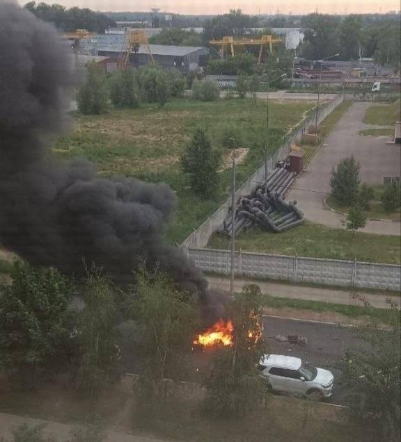 Взрыв автомобиля произошел в российском городе Балашиха. Фото: