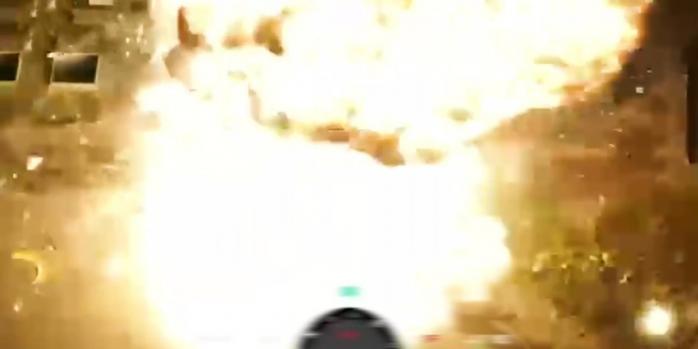 Уничтожение российской военной техники, скриншот видео