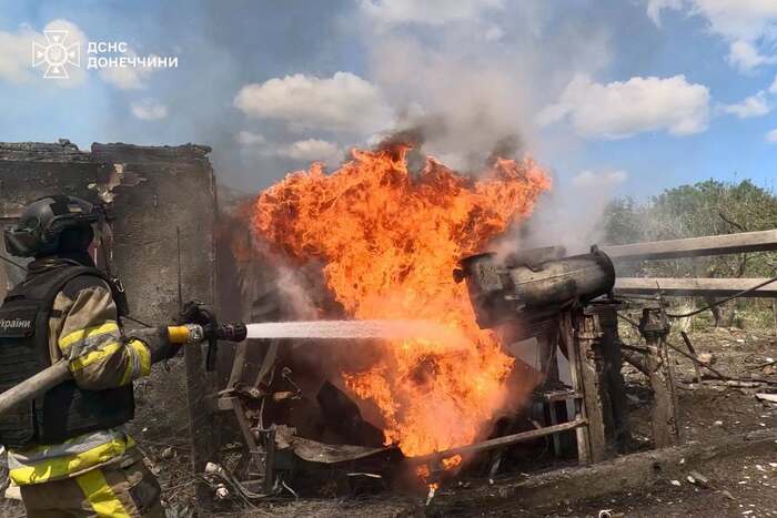 Наслідки російського удару по Краматорському району, фото: ДСНС