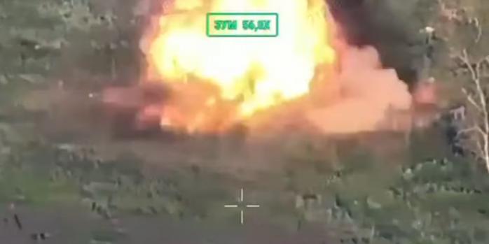 Уничтожение российского НРК, скриншот видео