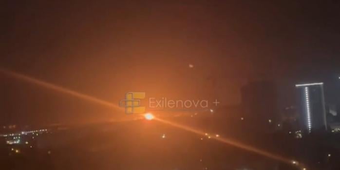 Знищення російського літака, скріншот відео