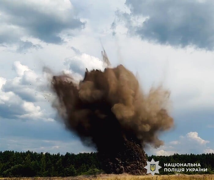 Знешкодження бойової частини російського БпЛА, фото: Нацполіція