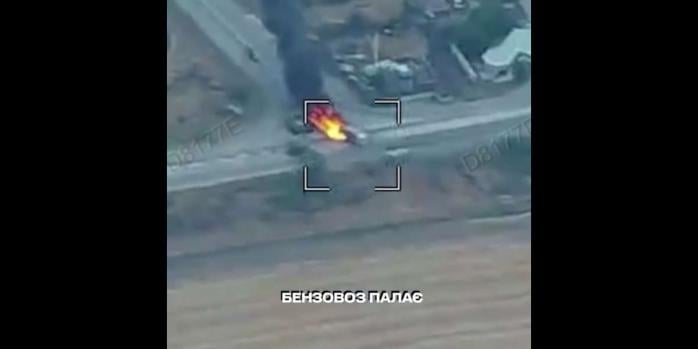 Знищення техніки російських загарбників, скріншот відео