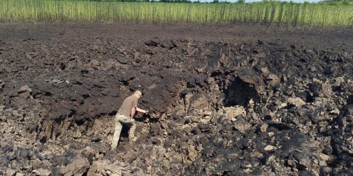 Последствия падения ракеты KN-23 в Радухове, фото: Владислав Власюк
