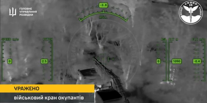 Знищення техніки окупантів, скріншот відео