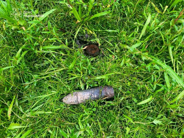 На Львівщині виявили снаряди часів Другої світової війни, фото: ДСНС Львівщини