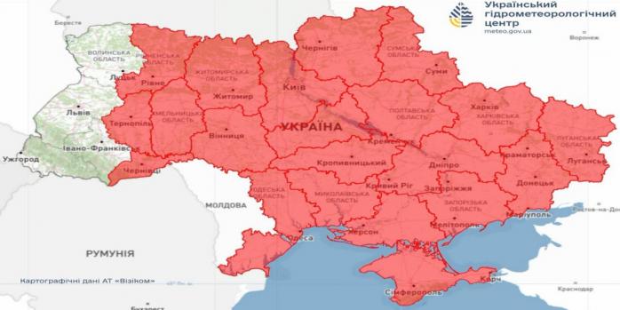 В Україні очікується надзвичайний рівень пожежної небезпеки, карта: Укргідрометцентр