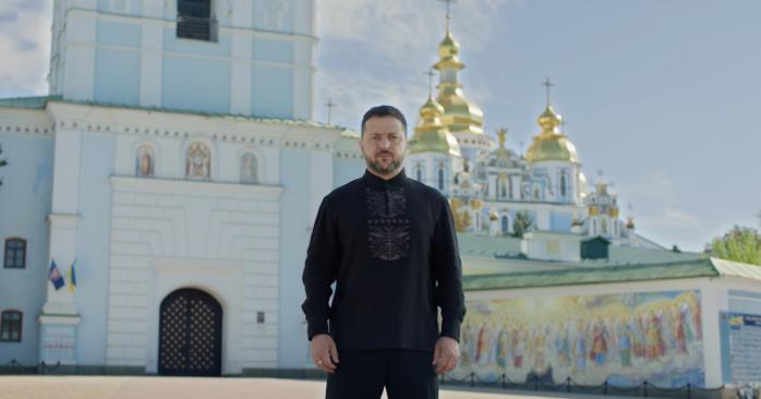 Володимир Зеленський привітав українців з Днем Незалежності. Фото: ОП