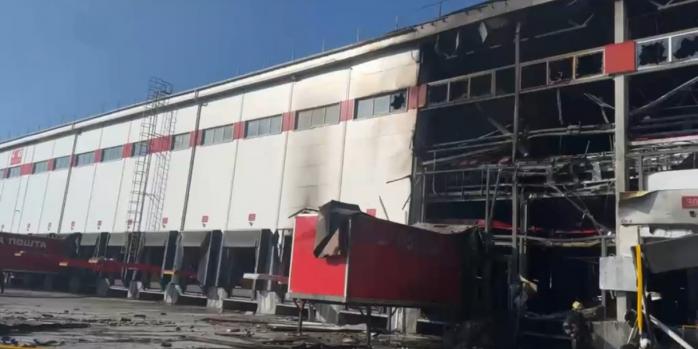 Последствия российского удара по «Новой почте» в Одесской области 31 августа 2026 года, фото: ГСЧС