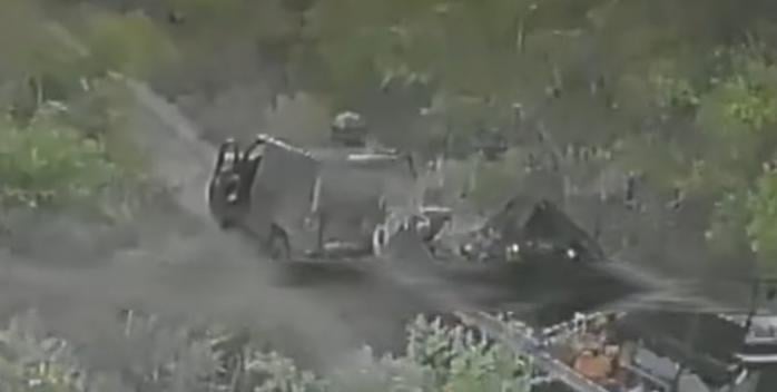 Знищення російської техніки, скріншот відео