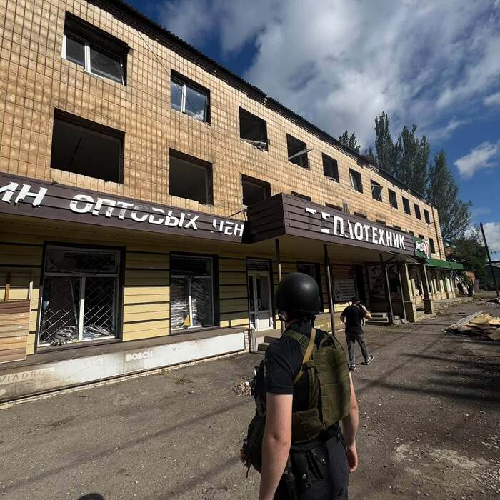 Наслідки російських обстрілів Слов’янська, фото: Вадим Лях