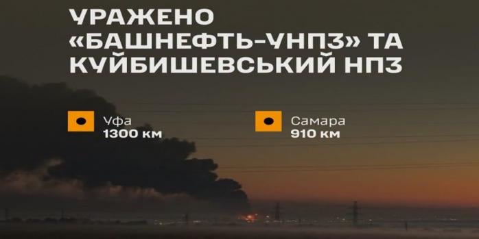 Силы обороны нанесли новые удары по российским НПЗ, фото: Генштаб ВСУ