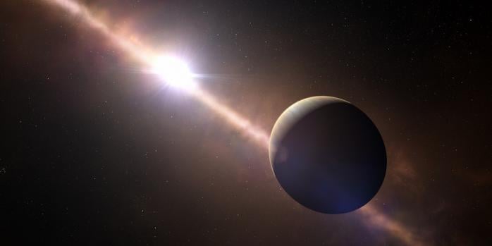Так может выглядеть β Живописца b, изображение: ESO L. Calçada/N. Risinger
