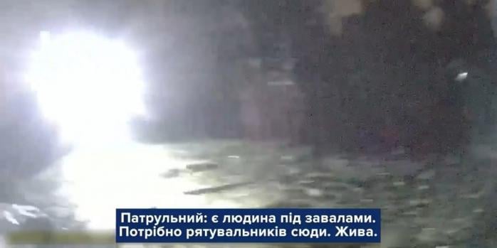 Во время российской атаки на Киев, видео скриншот