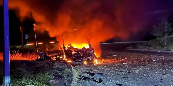 Последствия российской воздушной атаки в Запорожье, фото: ГСЧС