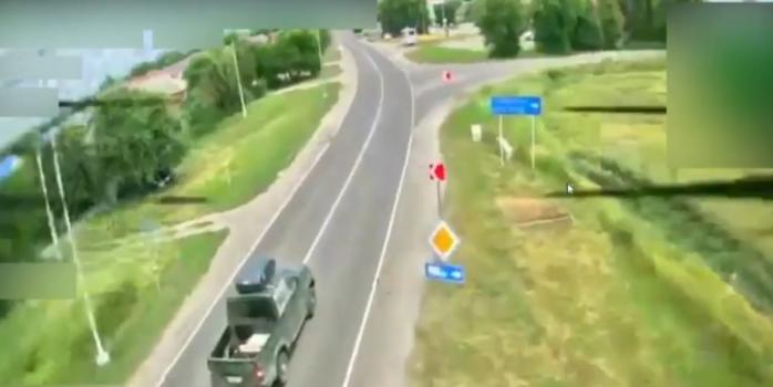 Уничтожение российской техники, скриншот видео