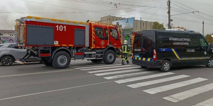 Наслідки падіння уламків БпЛА у Луцьку 14 жовтня, фото: «Суспільне Луцьк»