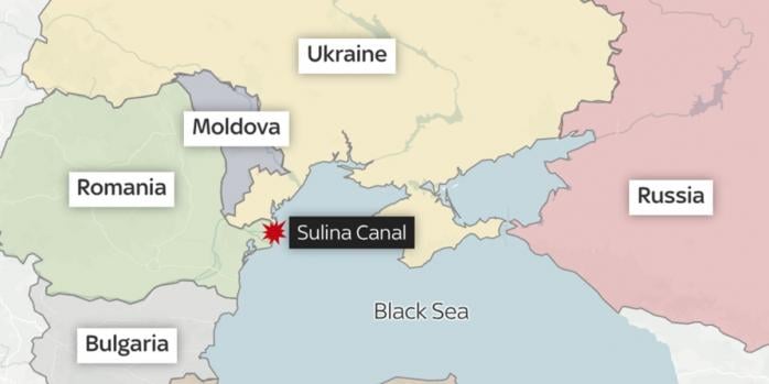 Россияне атаковали танкеры у побережья Румынии, фото: SkyNews, OpenStreetMap