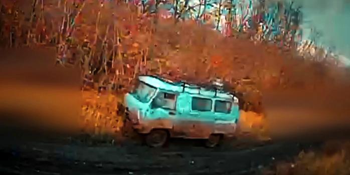 Уничтожение российской техники, скриншот видео