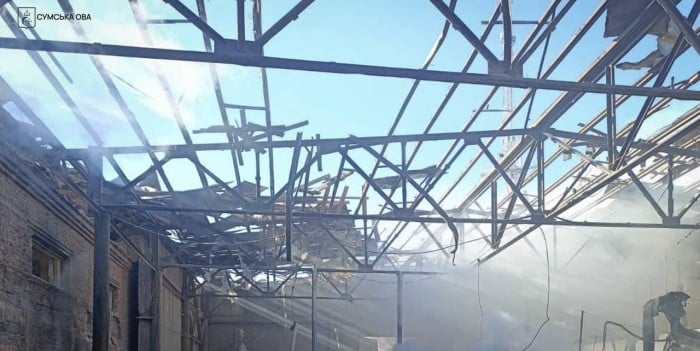 Наслідки російського удару по Сумщині, фото: Сумська ОВА