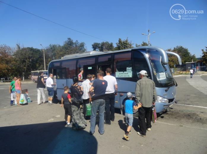 Автобусы из Мариуполя в Донецк стали отходить полностью заполненными
