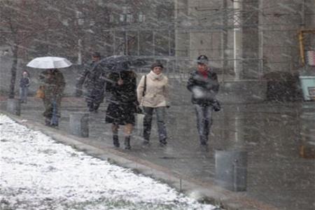 В Киев завтра придет мокрый снег