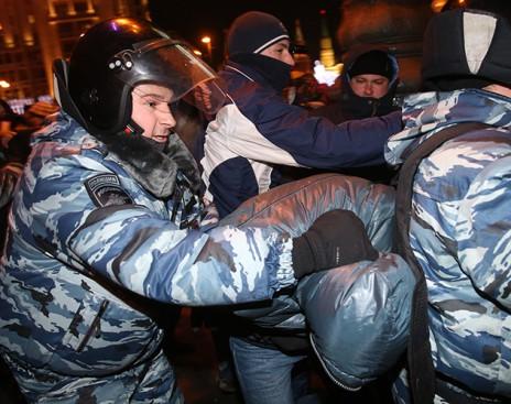 «Майдан» на Манежі: стало відомо, скільки затриманих у Москві провели ніч у поліції