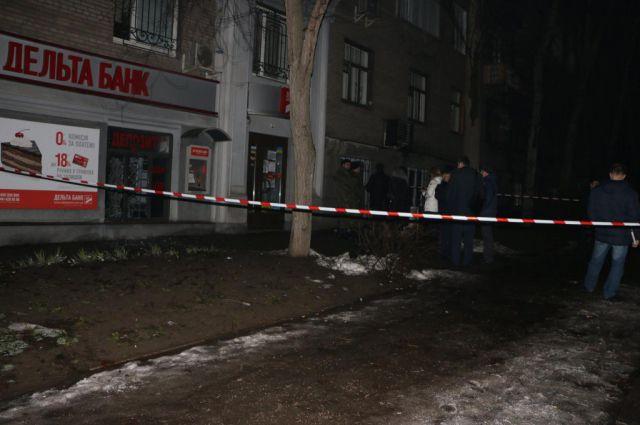 В Запорожье произошел взрыв возле отделения банка