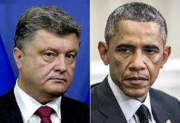 Порошенко и Обама поговорили о Донбассе
