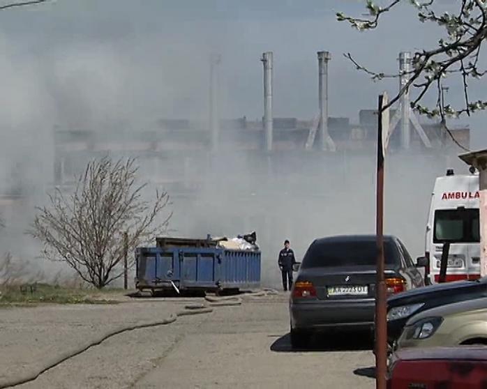 В Киеве горел речной порт (ВИДЕО)
