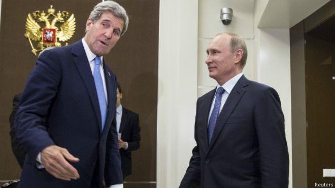 Керри и Путин «откровенно дискутировали» об Украине, Иране и Сирии более четырех часов