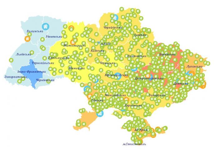 В интернете появилась карта декоммунизации Украины