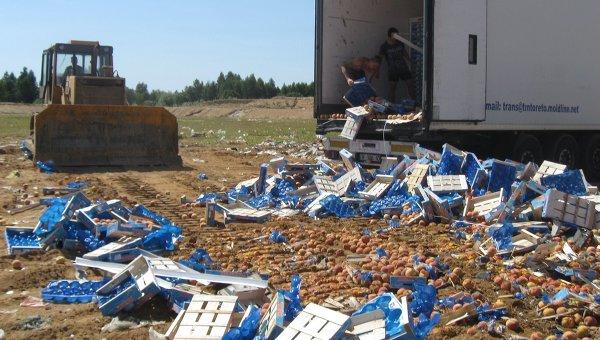 В Крыму уничтожили первую партию санкционных продуктов