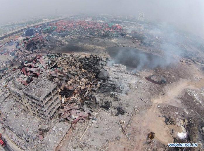 Число погибших при взрывах на складе в Китае увеличилось до 112