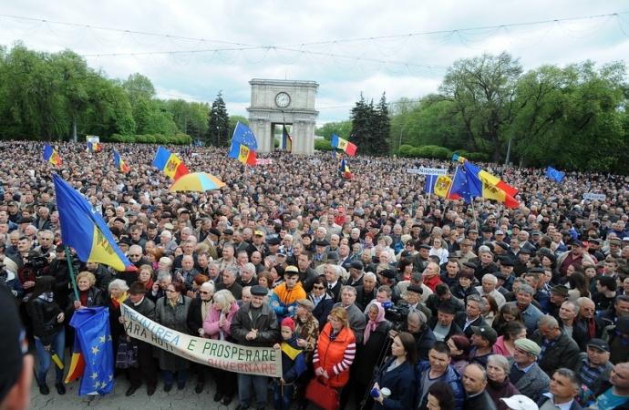 В Молдове продолжился антиправительственный митинг