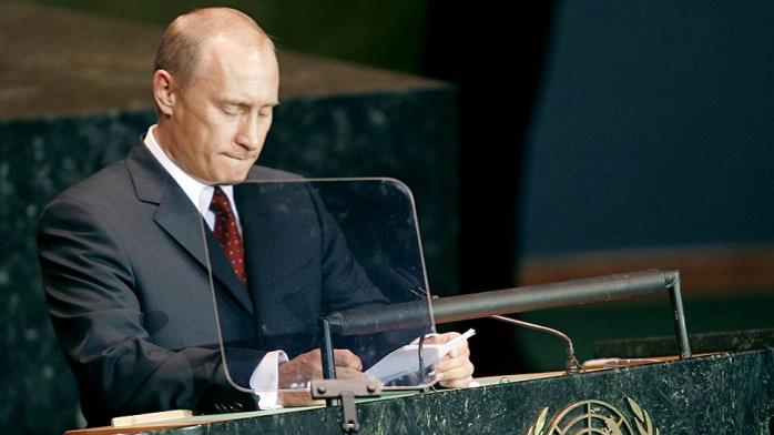 Путін побачив іноземних провокаторів війни на Донбасі та розбіжності в ООН щодо права вето