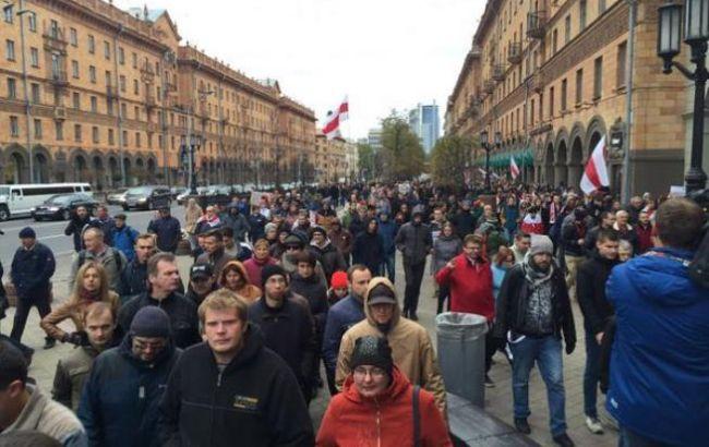 Жители Минска вышли на митинг против фальсификации президентских выборов (ВИДЕО)