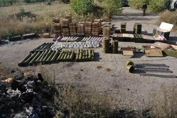 В Луганской области найден крупный тайник боеприпасов