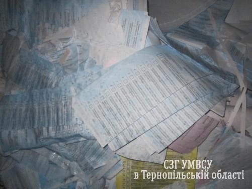 В Тернополе милиция расследует хранение неучтенных бюллетеней