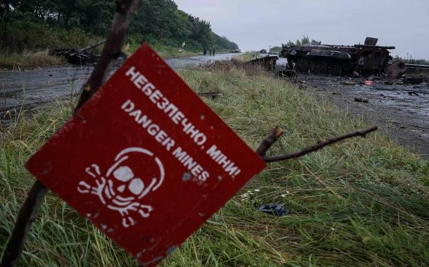 ООН: 30 тыс. га Донбасса усеяны взрывоопасными предметами